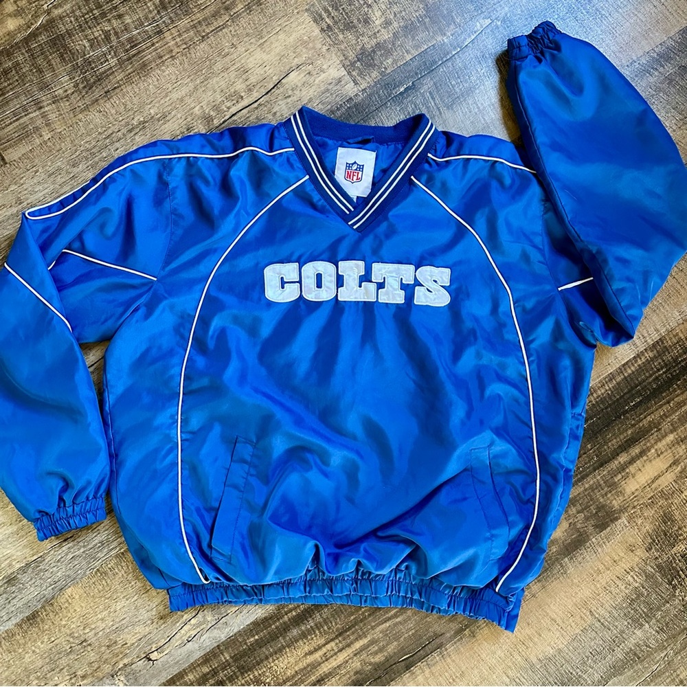 NFL Colts Blue Windbreaker Jacket
